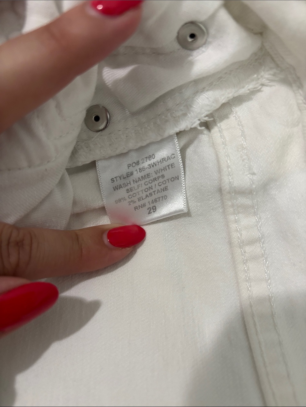 Re/Done Off-White Button-Fly Jeans - Picture 6 of 11